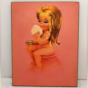 Vintage Mid Century W.M.Otto Baby Doll Print